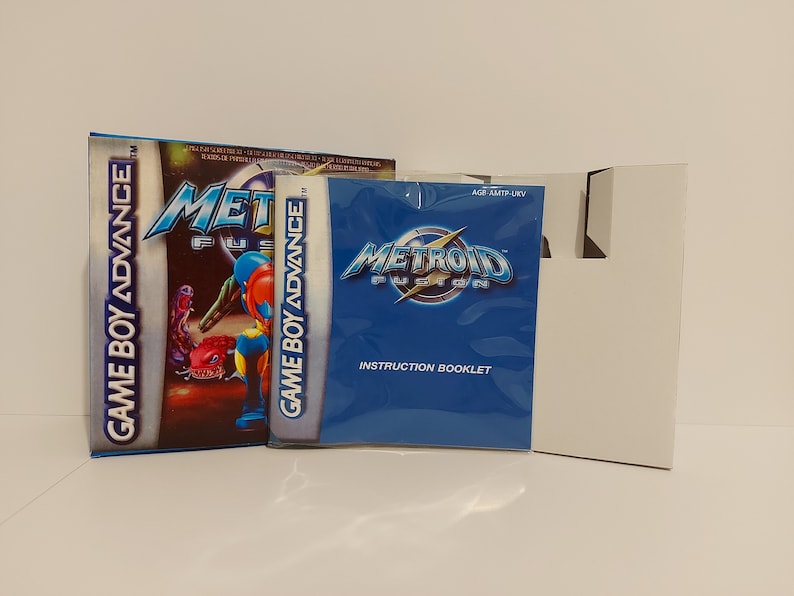 Gameboy Advance Replacement Box Manual & Tray Metroid Etsy