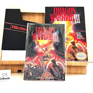 Dragon Warrior 3 NES-doos handleiding polyblock stofkap - GEEN SPEL inbegrepen
