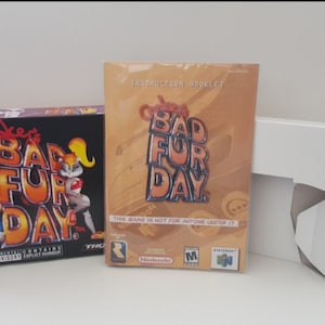 Conkers Bad Fur Day N64 Box Manual Tray NO GAME included