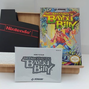 Le avventure di Bayou Billy NES Box Manuale Poly Block Copertura antipolvere - NESSUN GIOCO incluso