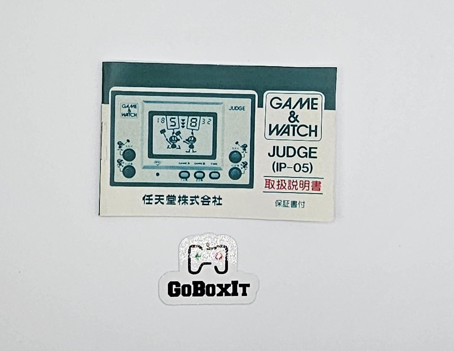 Judge IP-05 Game & Watch Box Manual Tray Only - NO GAME Included