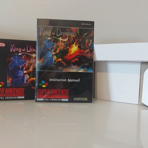 King of Dragons SNES Box Manual and Tray NO GAME included
