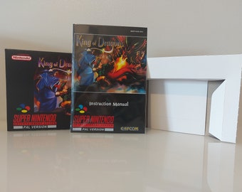 King of Dragons SNES Box Manual and Tray NO GAME included