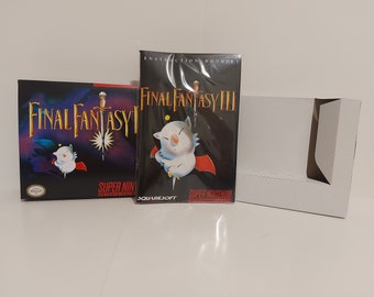 Final Fantasy 3 FRIDGE MAGNET video game box snes 
