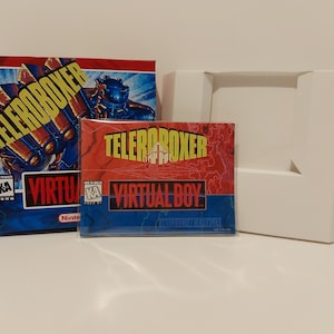 Teleroboxer Virtual Boy  Box Manual & Tray -NO GAME included