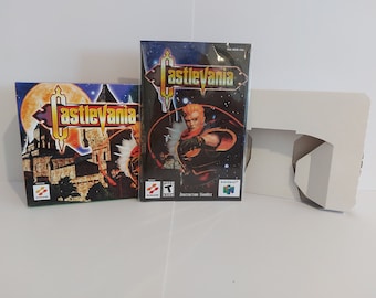 Bandeja manual de caja de Castlevania N64 SIN JUEGO INCLUIDO