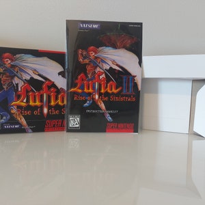 Lufia 2 Rise of the Sinistrals SNES Box Manual and Tray NO GAME included
