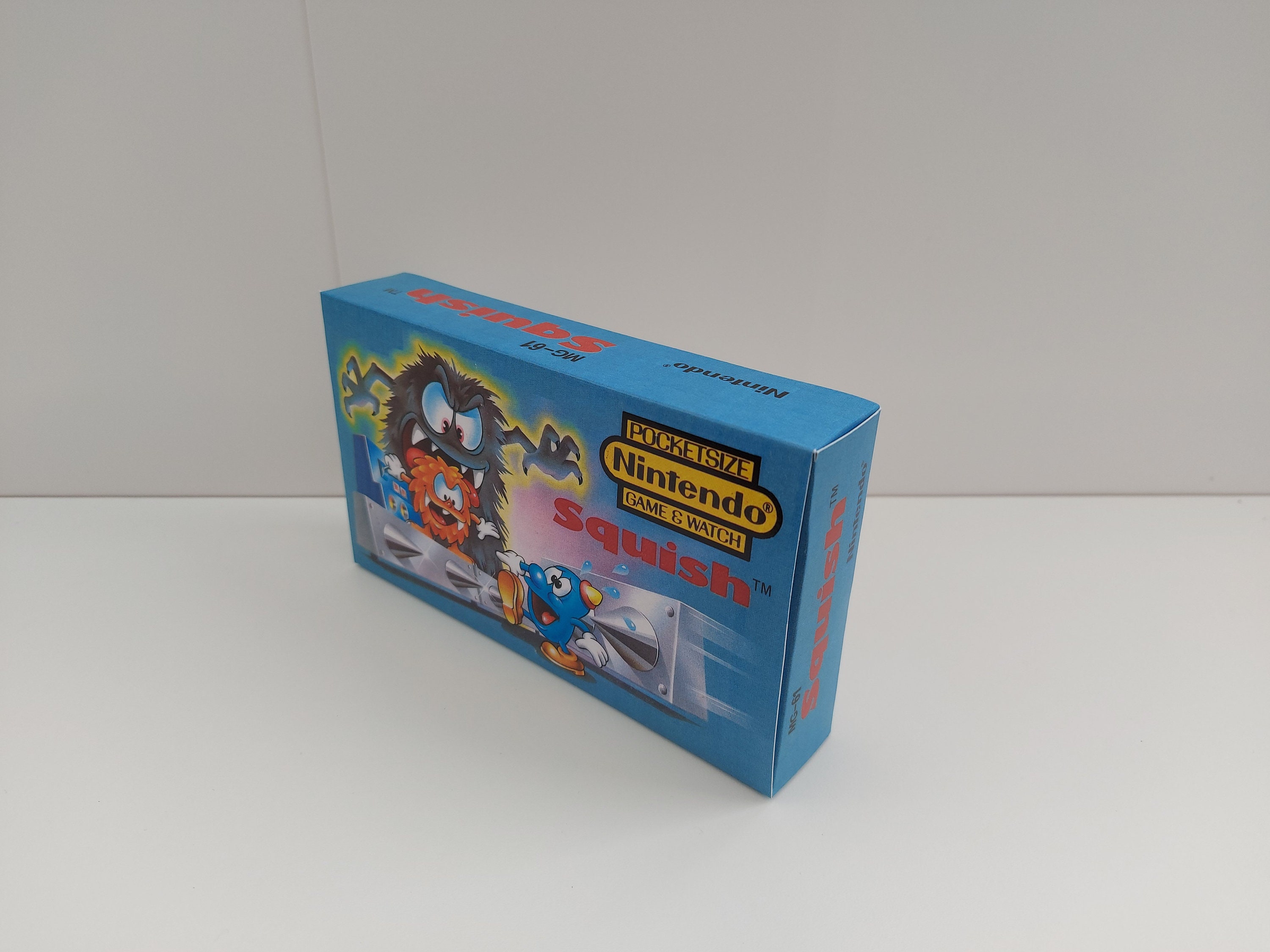 Squish MG-61 Game & Watch Box Manual and Tray - NO GAME Included