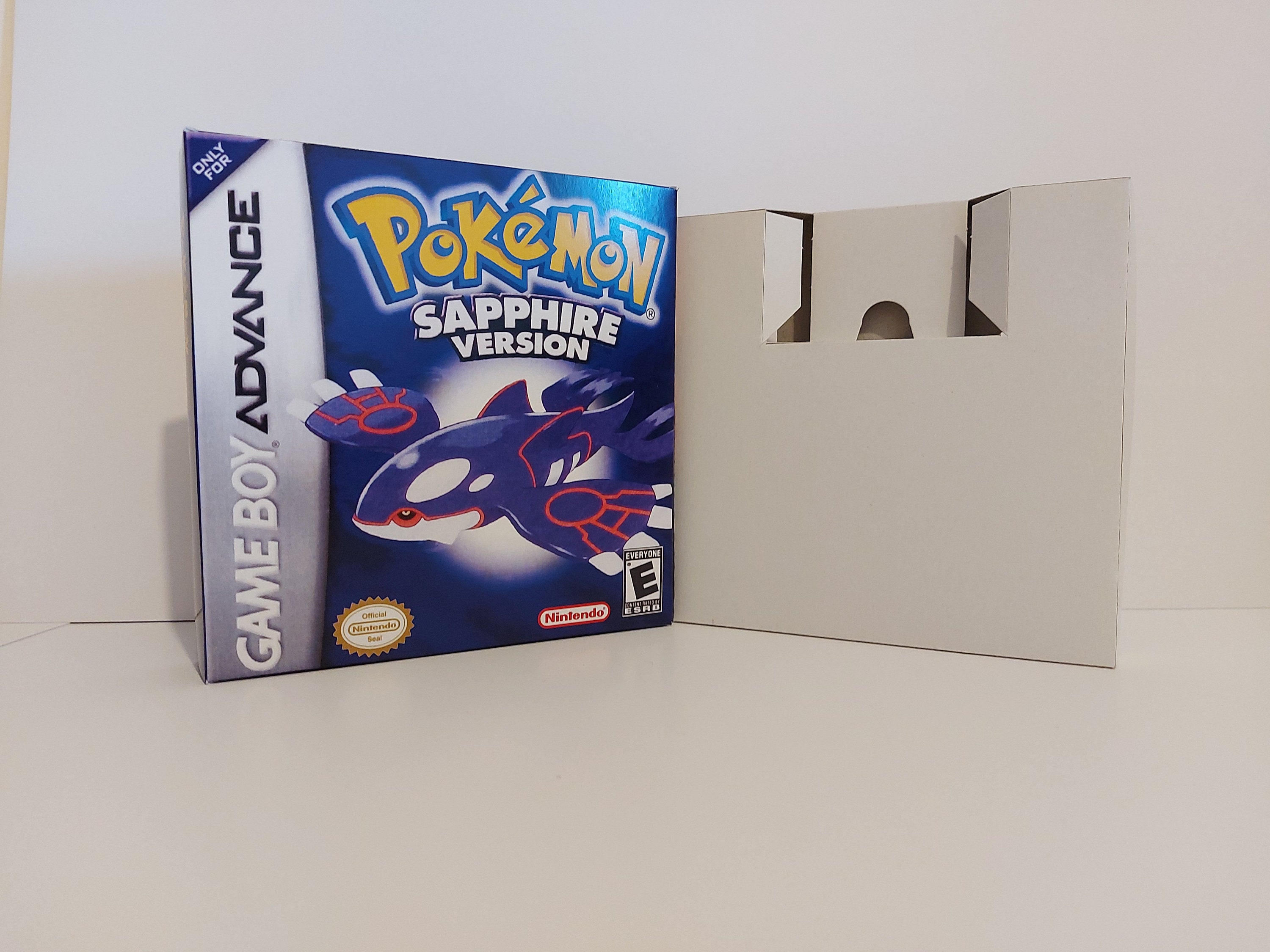 Pokémon Sapphire Gameboy Advance Box & Tray NO GAME Included Pokemon 