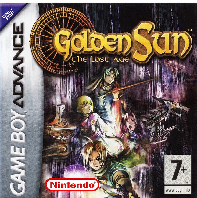 Golden Sun 2 The Lost Age GameBoy Advance Box Manual Map & Tray NO GAME included image 9