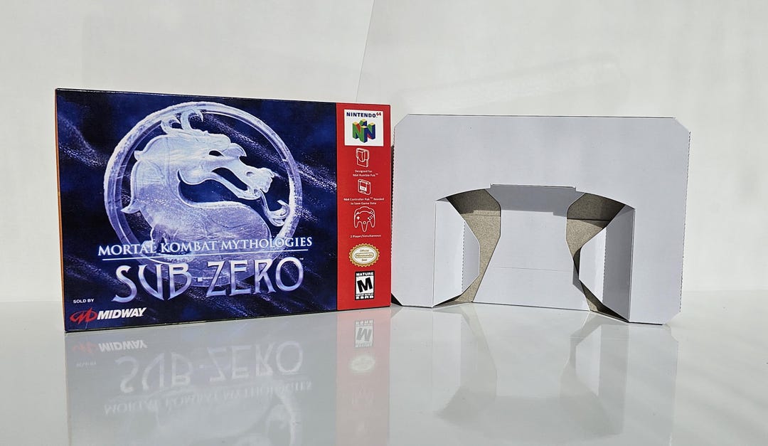 Mortal Kombat Mythologies Sub Zero N64 Box Manual and Tray NO GAME