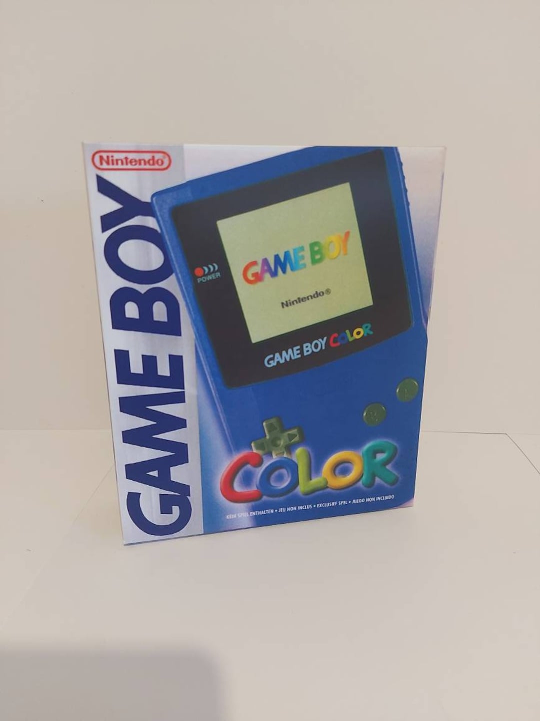 Gameboy Color Blue Console Box Europe Version With No English NO