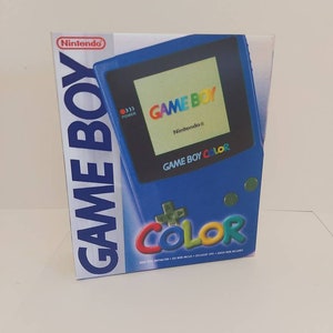 Scatola per console Gameboy Color blu (versione europea senza inglese) - Console NON inclusa