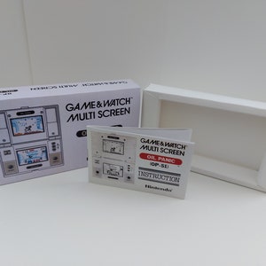 Oil Panic OP-51 Game & Watch Box, handleiding en dienblad - GEEN SPEL inbegrepen