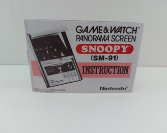 スヌーピー パノラマスクリーン SM-91 ゲーム＆ウォッチ ボックスと