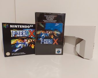 F Zero X N64 Box Manual Tray NO GAME included