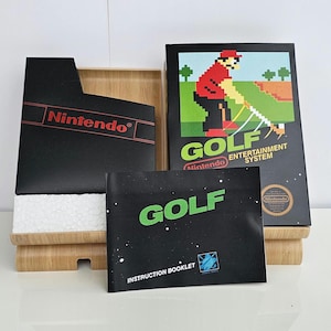 Manual de la caja de Golf NES, funda protectora Poly Block (sin juego incluido)