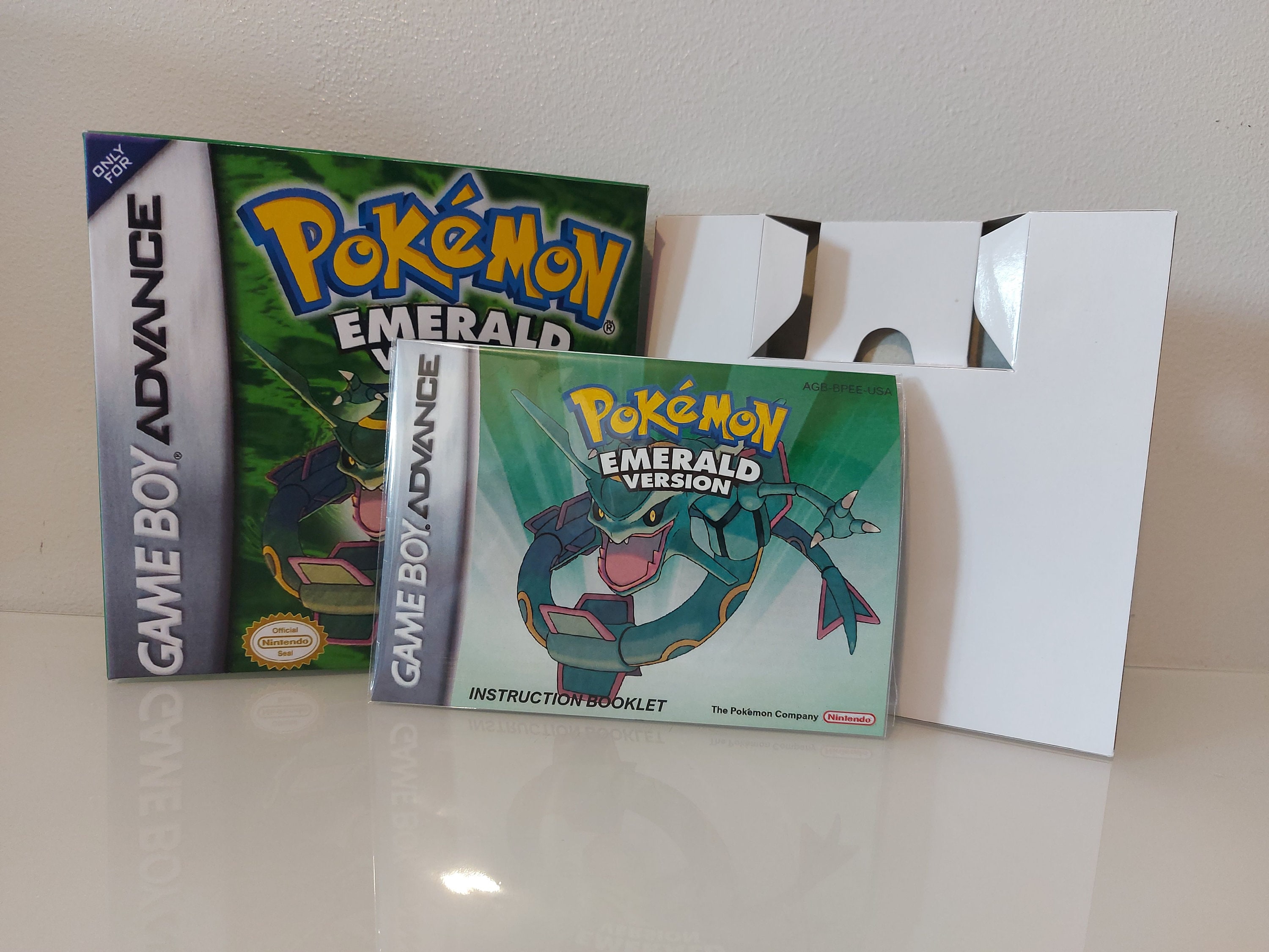 Gameboy Advance Manual Tray Pokémon Emerald NO GAME - Etsy