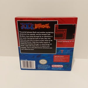 Jack Bros Virtual Boy Box Manual & Tray NO GAME included image 8