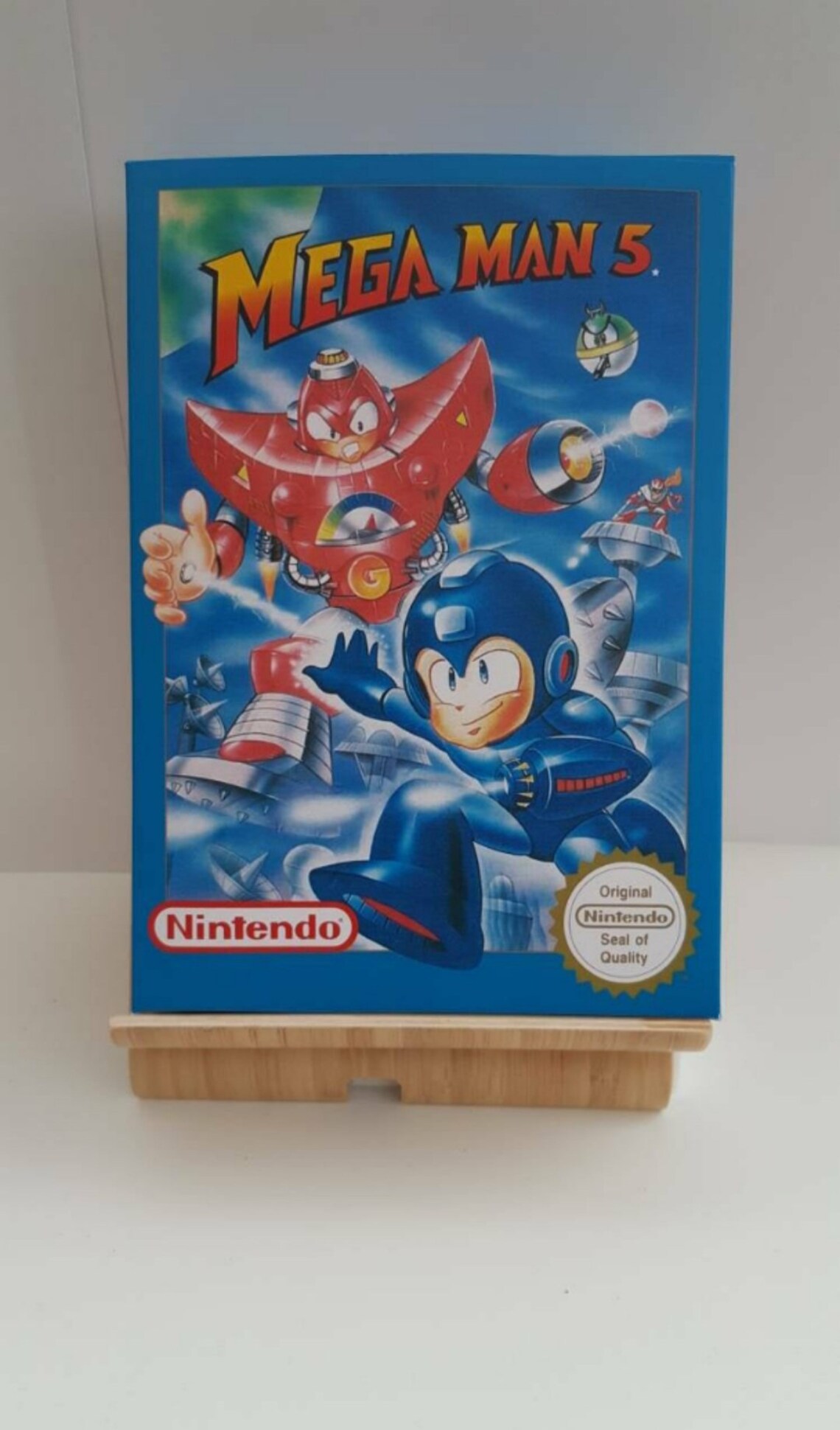 Mega Man 5 NES Box Manual Poly Block Dust Cover - NO GAME Included - Etsy