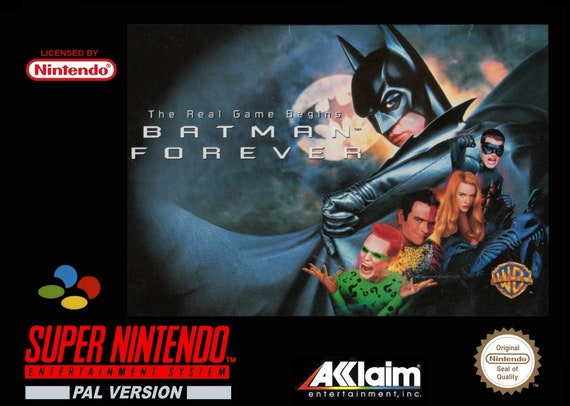 SNES Replacement Box Manual & Tray Batman Forever NO GAME - Etsy Australia