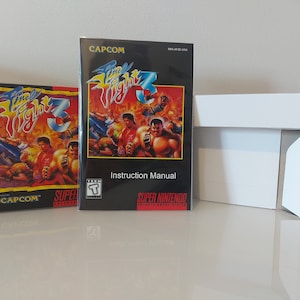 Final Fight 3 SNES-doos, handleiding en dienblad GEEN SPEL inbegrepen