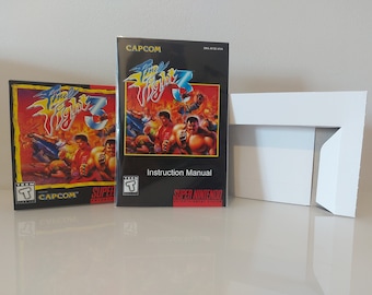 Final Fight 3 SNES Box Manual and Tray NO GAME included