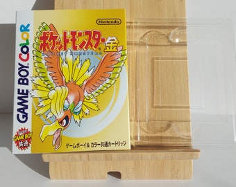 Pocket Monsters Pokemon Gold Japanese Game Boy Color Box & Tray