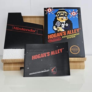 Hogans Alley NES Box Manuale Poly Block Copertura antipolvere - GIOCO NON incluso