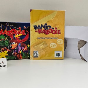 Bandeja manual da caixa Banjo Kazooie N64 SEM JOGO incluído