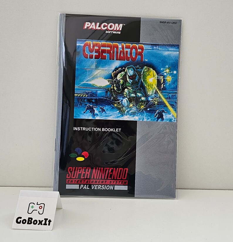 Cybernator SNES Box Manual and Tray NO GAME Included - Etsy