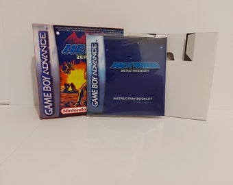 Super Metroid Zero Mission Gameboy Advance Box Manual & Tray - NO GAME included