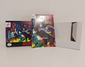 Die Abenteuer von Batman und Robin SNES Box Handbuch und Tray KEIN Spiel enthalten