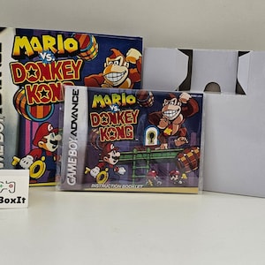 Mario vs Donkey Kong Gameboy Advance Box Manual & Tray - NO GAME included