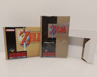 The Legend of Zelda Link to the Past SNES  Box Manual Map Tray -  NO GAME included Zelda Map Hyrule Map