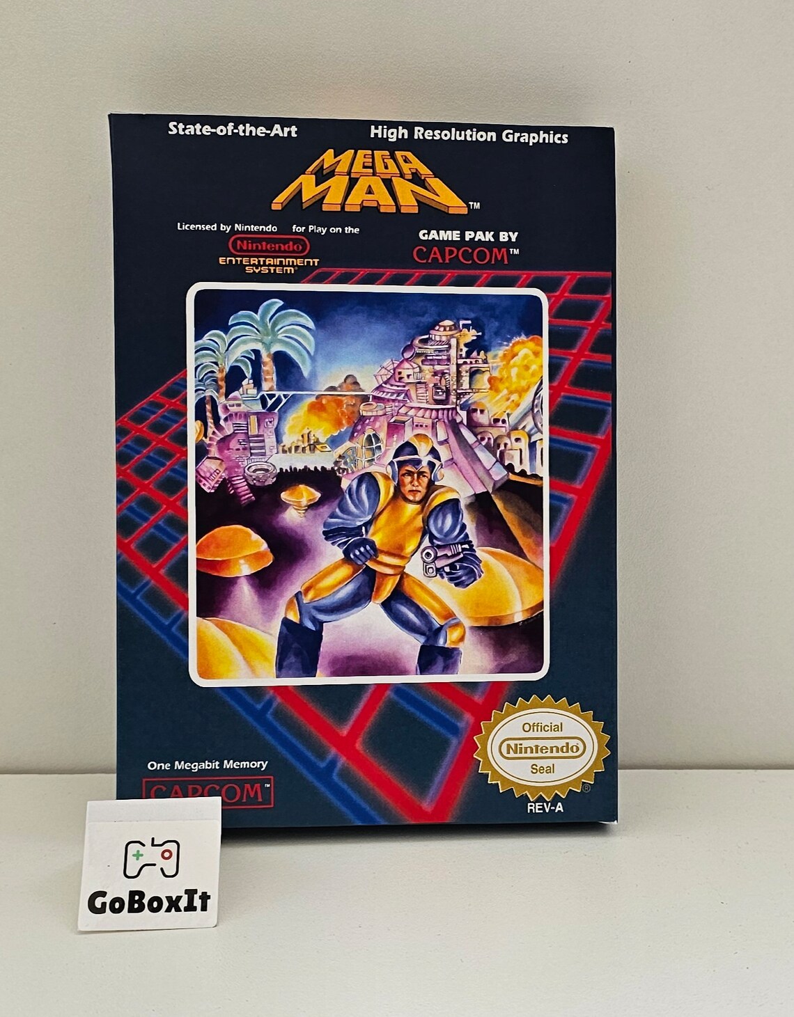 Mega Man NES Box Manual Poly Block Dust Cover - NO GAME Included - Etsy