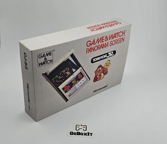 Donkey Kong Jr CJ-93 Panorama Screen Game & Watch Box and Manual