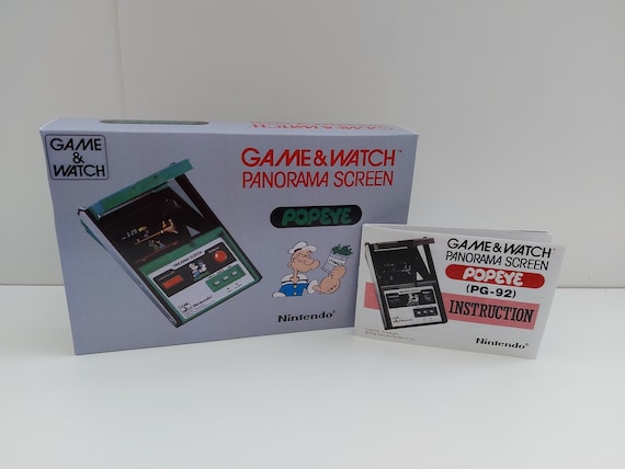 elev Kristendom Kom forbi for at vide det Game & Watch Box and Manual Popeye Panorama Screen NO GAME - Etsy
