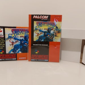 Sunset Riders SNES-doos, handleiding en dienblad GEEN SPEL inbegrepen