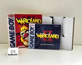 Wario Land 2 Gameboy Box Manual & Tray - NO GAME included