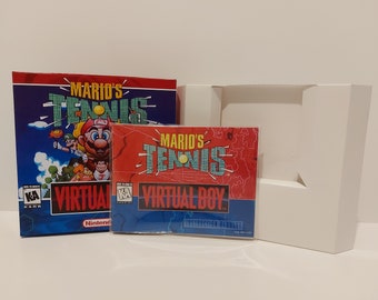 Mario Tennis Virtual Boy  Box Manual & Tray -NO GAME included
