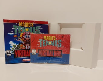 Virtual Boy Replacement Box, Manual & Tray - Mario Tennis NO GAME included