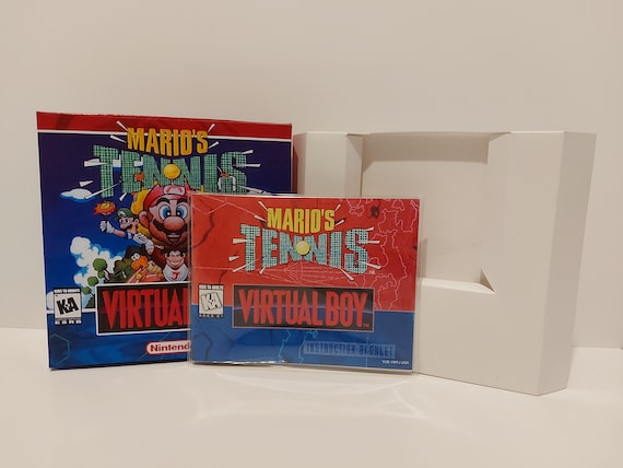マリオテニス バーチャルボーイ ボックスマニュアルとトレイ - ゲーム