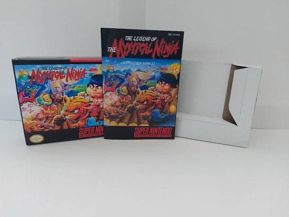 The Legend of the Mystical Ninja SNES Box Manual and Tray NO GAME