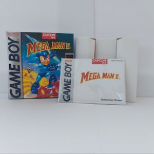 Mega Man II Gameboy Box Manual & Tray - NO GAME included