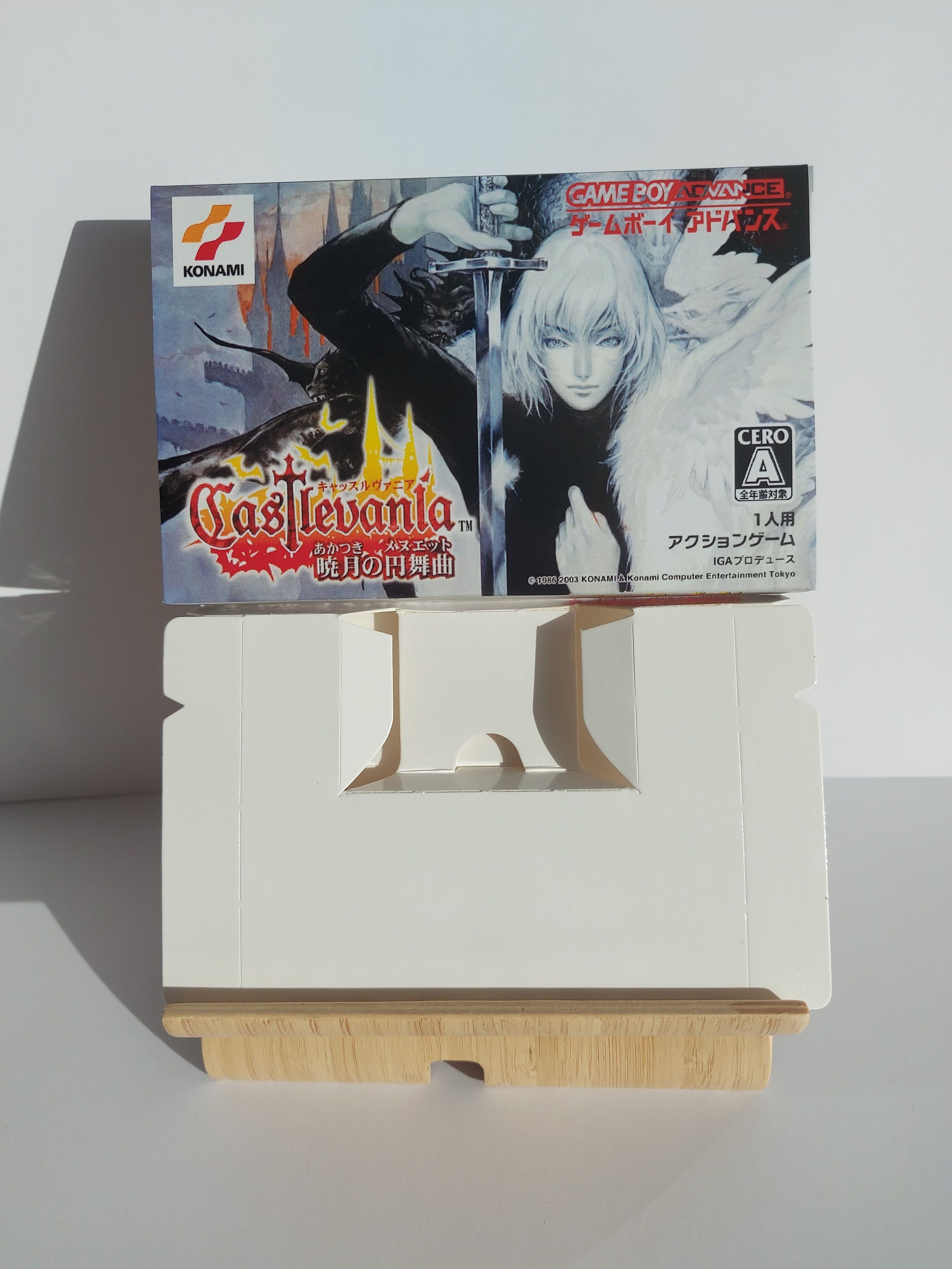 Castlevania Aira of Sorrow Japanese Gameboy Advance Box & Tray