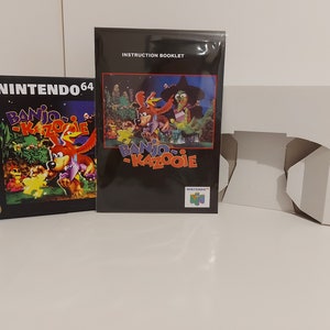Banjo Kazooie N64 Box Manual Tray NO GAME included
