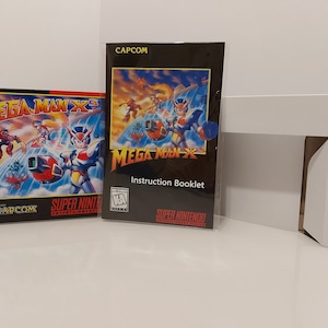 Mega Man X3 SNES Box Manual and Tray NO GAME included
