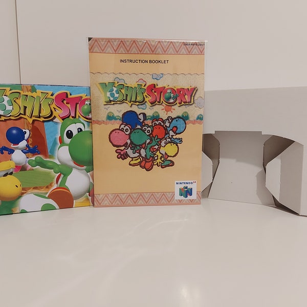 Yoshi's Story N64 Box Manual Tray NO GAME included