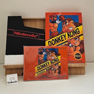 Manuale della scatola Donkey Kong Classic NES Poly Block Dust Cover - NESSUN GIOCO incluso